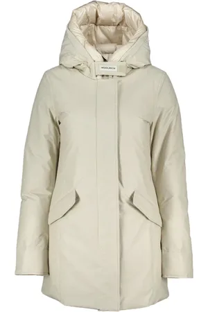 Woolrich Jassen, Dames, Wit, M, Polyester, Luxe Arctic Parka