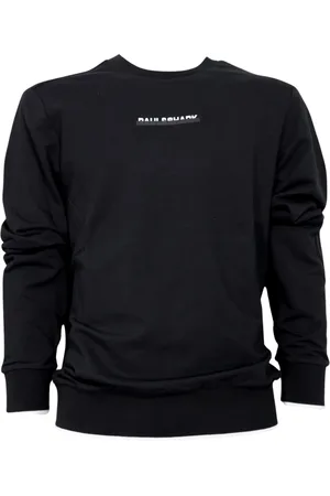 Paul & Shark Sweatshirts & Hoodies, Heren, Zwart, L, Katoen, Crewneck Sweatshirt met Logo