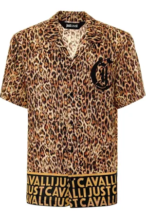 Roberto Cavalli Overhemden, Heren, Bruin, M, Overhemden