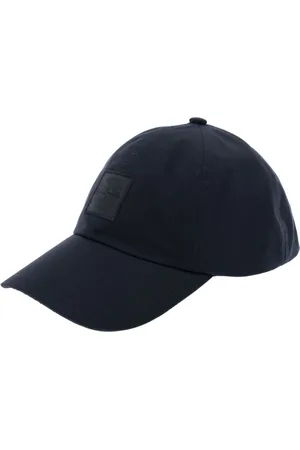 Stone Island Accessoires, Heren, Blauw, ONE Size, Katoen, Blauwe Baseball Cap met Kompaslogo