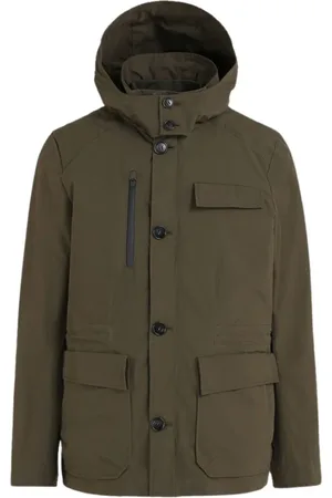 Woolrich Jassen, Heren, Groen, M, Katoen, Groene Stag 3-in-1 Waterdichte Field Jacket