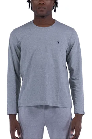 Ralph Lauren Tops, Heren, Grijs, S, Katoen, Katoenen Jersey Nachthemd