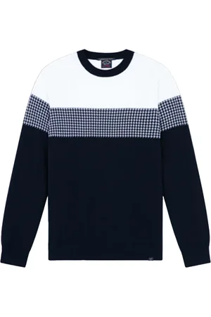 Paul & Shark Sweatshirts & Hoodies, Heren, Blauw, L, Katoen, Stijlvol Sweatshirt