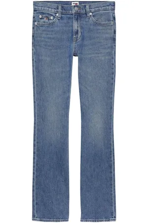 Tommy Hilfiger Jeans, Dames, Blauw, W28 L30, Katoen, Modern Maddie Straight Jeans