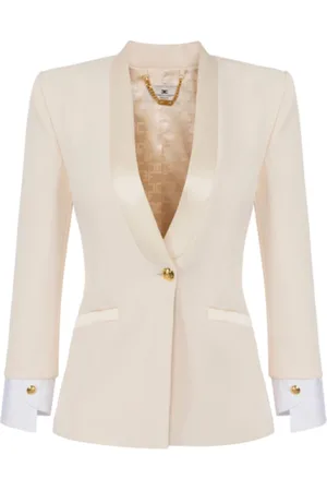 Elisabetta Franchi Jassen, Dames, Geel, S, Chique Blazers