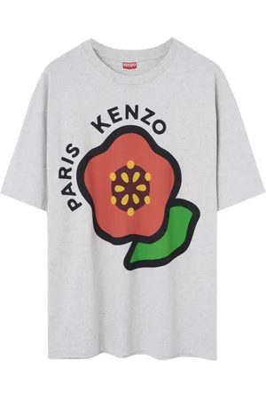 Kenzo Tops, Heren, Grijs, S, Katoen, Pop T-shirt Lichtgewicht Jersey