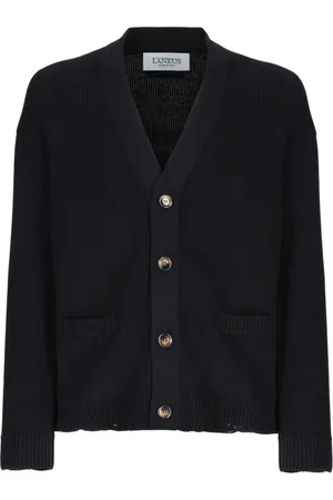 LANEUS Truien, Heren, Zwart, 2Xl, Katoen, Vest in katoengaren