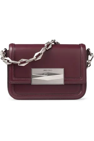 Jimmy Choo Tassen, Dames, Bruin, ONE Size, Leer, Diamond Crossbodytas