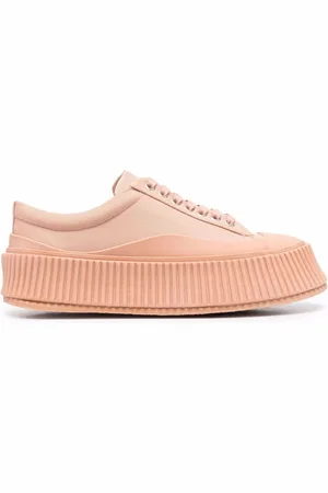 Jil Sander Schoenen, Dames, Roze, 40 EU, Oversized Sole Sneakers