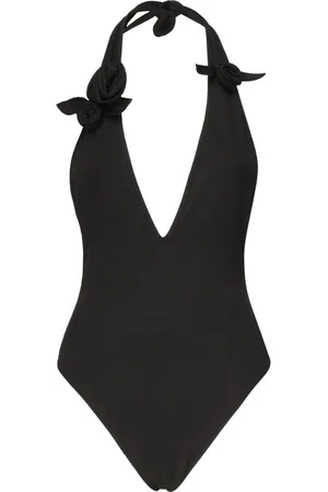 COPERNI Badkleding, Dames, Zwart, L, Zwart zee kleding met bloemenapplicatie