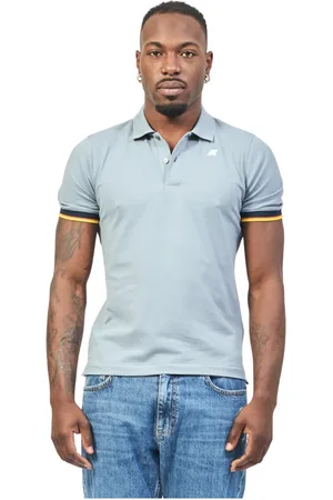 K-Way Tops, Heren, Grijs, L, Katoen, Stretch Katoen Polo Shirt
