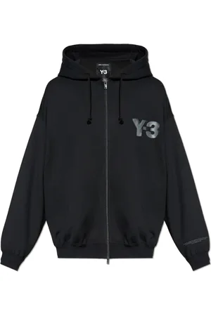 Y-3 Sweatshirts & Hoodies, Heren, Zwart, S, Katoen, Zip-up Sweatshirt