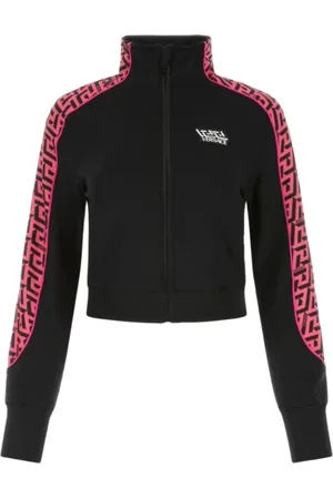 VERSACE Sweatshirts & Hoodies, Dames, Zwart, M, Stijlvolle Sweatshirt voor Mannen
