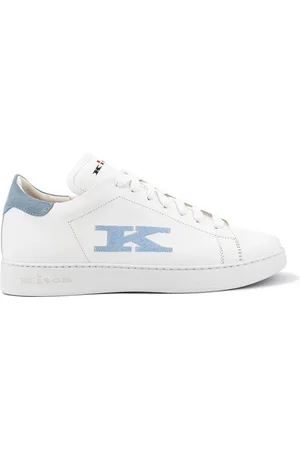 Kiton Schoenen, Heren, Wit, 42 EU, Leer, Leren Sneakers