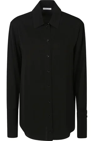 Patrizia Pepe Overhemden, Dames, Zwart, M, Essential Shirt