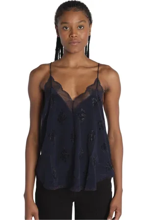 Zadig & Voltaire Tops, Dames, Blauw, S, Chrsty CDC ZV Top