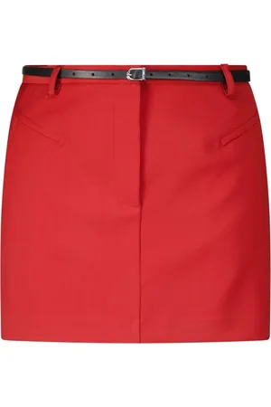 Patrizia Pepe Rokken, Dames, Rood, L, Logo-Detail Mini Rok