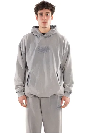 Diesel Sweatshirts & Hoodies, Heren, Grijs, S, Gewassen hoodie in 61T
