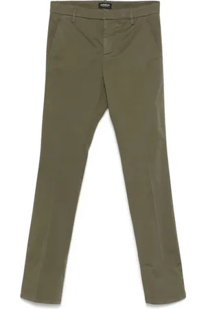 Dondup Broeken, Heren, Groen, W32, Groene Stijlvolle Broek
