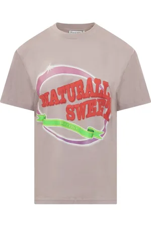 J.W.Anderson Tops, Dames, Paars, S, Katoen, Sweet Classic T-Shirt