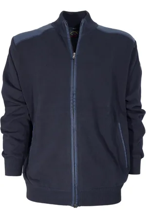 Paul & Shark Sweatshirts & Hoodies, Heren, Blauw, M, Katoen, Zip-through Cardigan