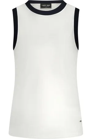 Lady Day Tops, Dames, Wit, M, Off Ronde Hals Top