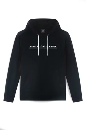 Paul & Shark Sweatshirts & Hoodies, Heren, Zwart, 2Xl, Katoen, Stijlvol Sweatshirt