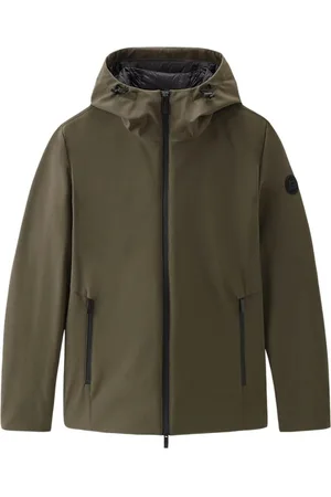 Woolrich Jassen, Heren, Groen, M, Polyester, Pacific Soft Shell Jas