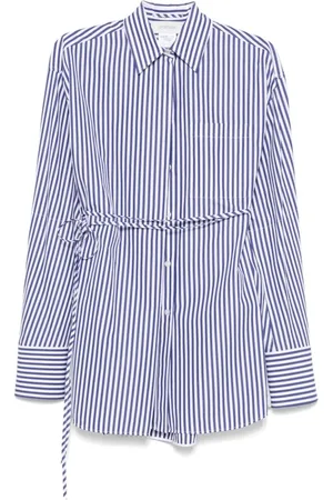 Sportmax Blouses & Shirts, Dames, Blauw, M, Katoen, Overhemden in Blauw