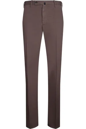 Incotex Broeken, Heren, Bruin, S, Katoen, Bruine Katoenen Broek voor Mannen