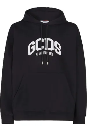 GCDS Sweatshirts & Hoodies, Heren, Zwart, XS, Katoen, Zwarte Lounge Logo Hoodie Unisex