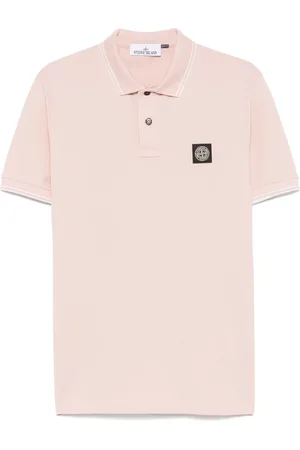 Stone Island Tops, Heren, Roze, M, Katoen, T-Shirt en Polo Combo