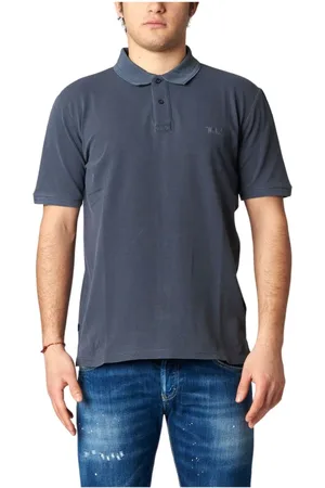 Woolrich Tops, Heren, Blauw, S, Slavata Polo Shirt