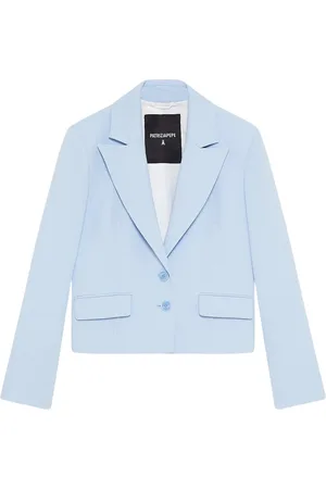 Patrizia Pepe Jassen, Dames, Blauw, M, Katoen, Essential 2-Button Jacket