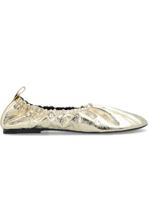 Jil Sander Schoenen, Dames, Geel, 38 EU, Leer, Leren Ballerina`s