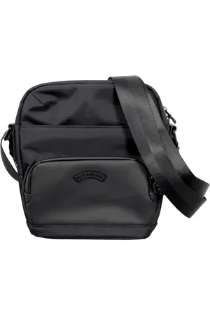Paul & Shark Tassen, Heren, Zwart, ONE Size, Polyester, Rubber en Stoffen Schoudertas met Logo