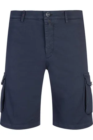 Kiton Korte broeken, Heren, Blauw, W36, Katoen, Casual Shorts