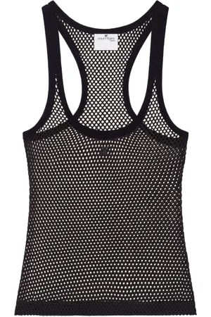 Courrèges Tops, Dames, Zwart, S, Katoen, Elegante Zwarte Top
