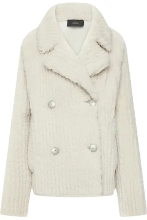 Joseph Mantels, Dames, , S, Wol, Cardigan Stitch Shearling Cavaye Jas