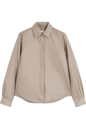 Aspesi Jassen, Dames, , M, Nylon, Gewatteerd Overshirt met Thermore Vulling