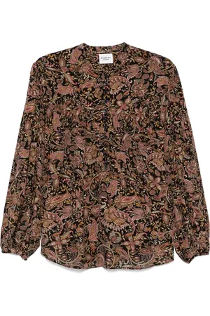 Isabel Marant Blouses & Shirts, Dames, Bruin, S, Zalika Shirt