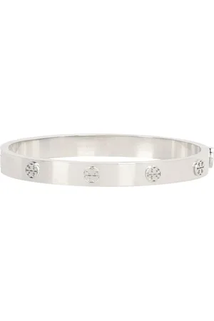 Tory Burch Accessoires, Dames, Grijs, M, Stalen Armband