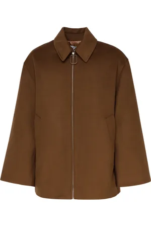 J.W.Anderson Jassen, Heren, Bruin, M, Wol, Wire Puller Short Coat