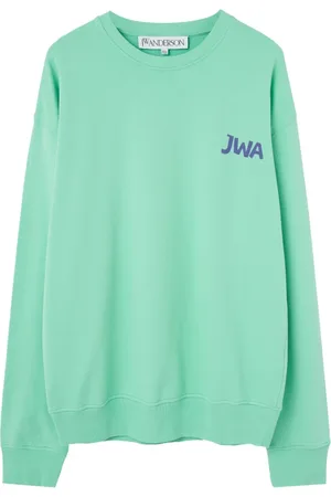 J.W.Anderson Sweatshirts & Hoodies, Heren, Groen, L, Sweater met print op de rug