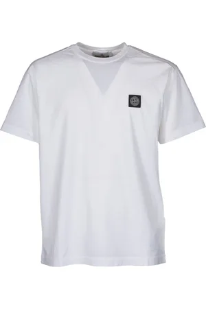 Stone Island Tops, Heren, Wit, S, Katoen, Cotton Jersey T-shirt met korte mouwen