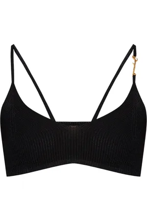 Jacquemus Tops, Dames, Zwart, M, Pralu Tank Top