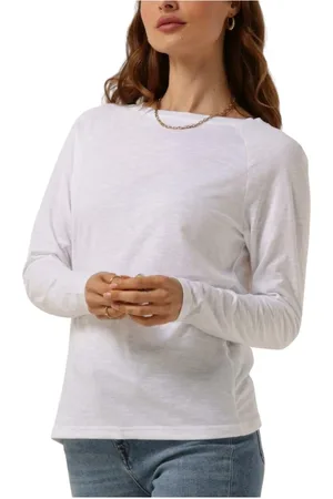 Coster Copenhagen Tops, Dames, Wit, M, Hart Longsleeve T-shirt Dames