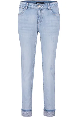 Betty Barclay Jeans, Dames, Blauw, XS, Slim Fit Jeans met stonewash
