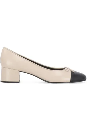 Tory Burch Schoenen, Dames, Roze, 38 EU, Leer, Cap-Toe Pumps met Hak