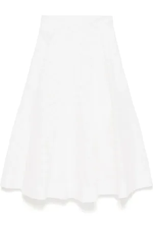 ZIMMERMANN Rokken, Dames, Wit, S, Midi Rok met Rits aan de Achterkant